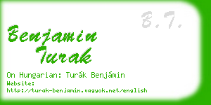 benjamin turak business card